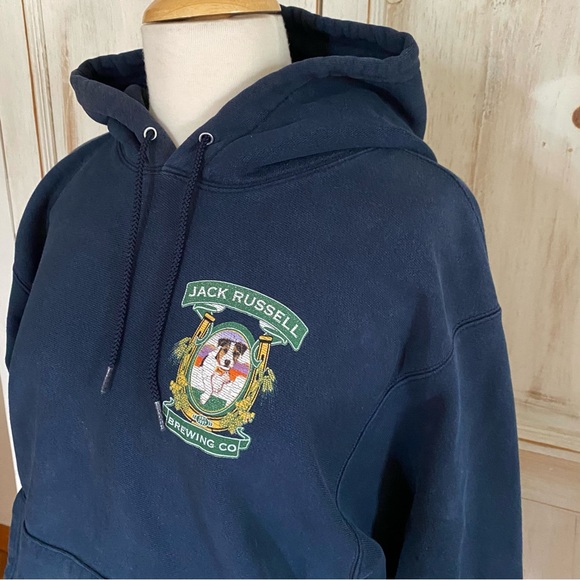 Jack Russell Brewing Co Champion Premium Reverse Weave Hoodie Sweatshirt Medium - Picture 16 of 16